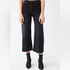 BDG Urban Outfitters black cropped flared jeans
